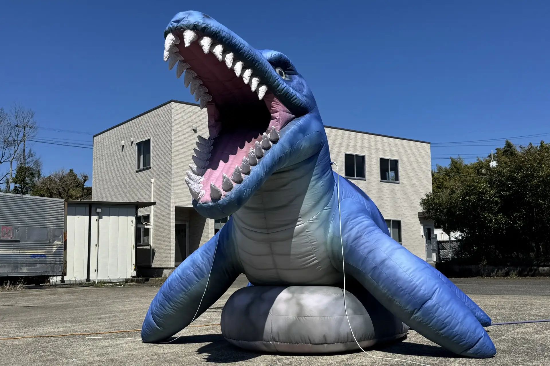 恐竜ライド（2人乗り）ブラキオサウルス利用シーン