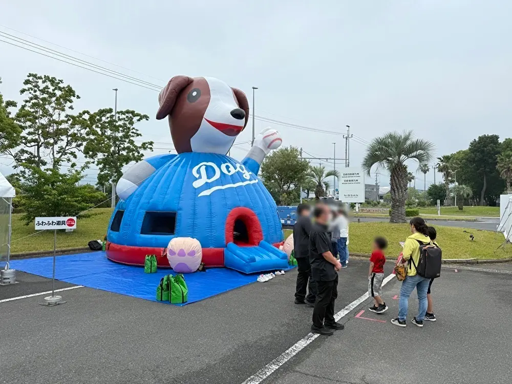 企業祭でのご利用風景（屋外） 