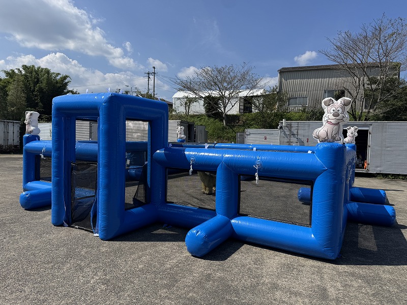 エアー式ドッグラン(ミニ)前面①