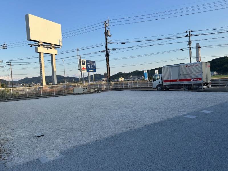 住宅展示場の空き区画　イベント前の様子