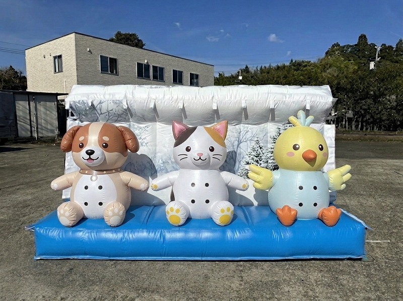 動物デザインのミストウォール(AI生成イメージ)