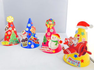 特価 Diy紙製クリスマス帽子 30個8種アソート 税込20円 イベントアイテムのワン ステップ