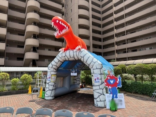 商品画像：冷却ミストテント恐竜