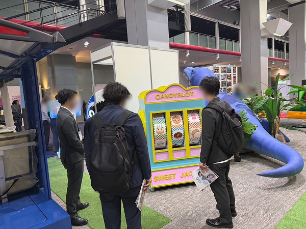 キャンディスロット　展示会での展示風景