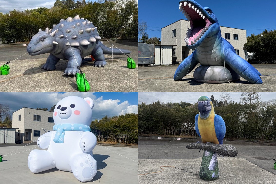 恐竜ライド（2人乗り）ブラキオサウルス利用シーン